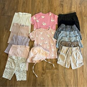 H&M cotton 3T toddler baby girl bundle lot spring summer